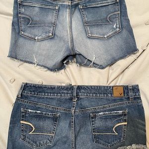 TWO pairs of AE shorts. Both size 10.